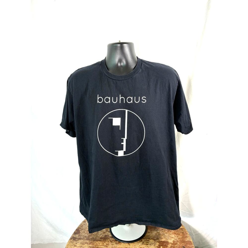 Bauhaus Logo T Shirt XL Black Gothic Rock Post Punk Band Tee